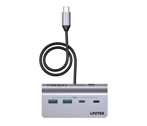 Unitek Hub aluminiowy USB-A/USB-C z 4 portami 5Gbp - 1369163 - zdjęcie
